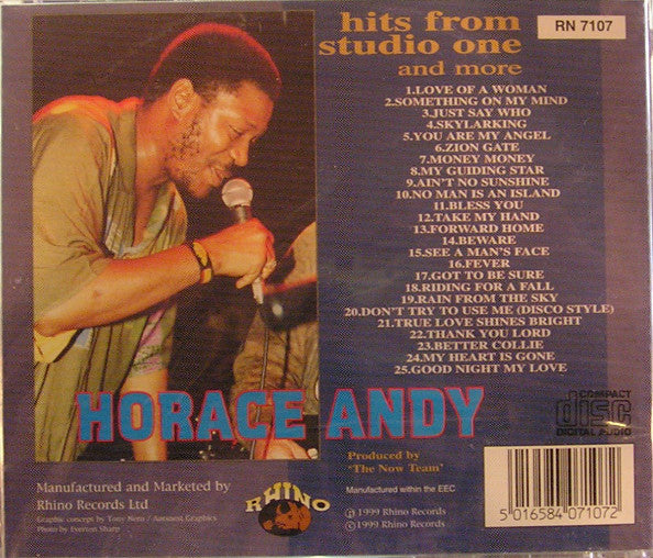 Horace Andy : Hits From Studio One And More (CD, Comp)