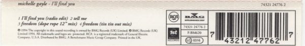 Michelle Gayle : I'll Find You (CD, Single)