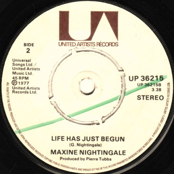 Maxine Nightingale : Love Hit Me (7", Single)