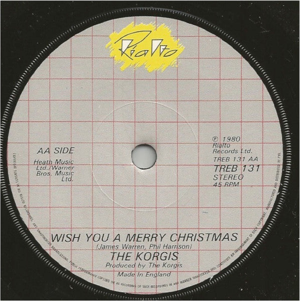 The Korgis : Rovers Return / Wish You A Merry Christmas (7", Sol)