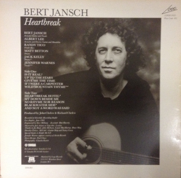 Bert Jansch : Heartbreak (LP, Album)