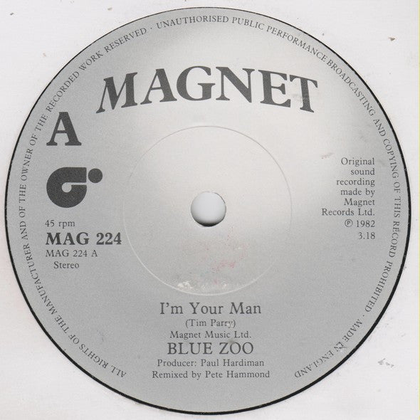 Blue Zoo : I'm Your Man (7", Single)