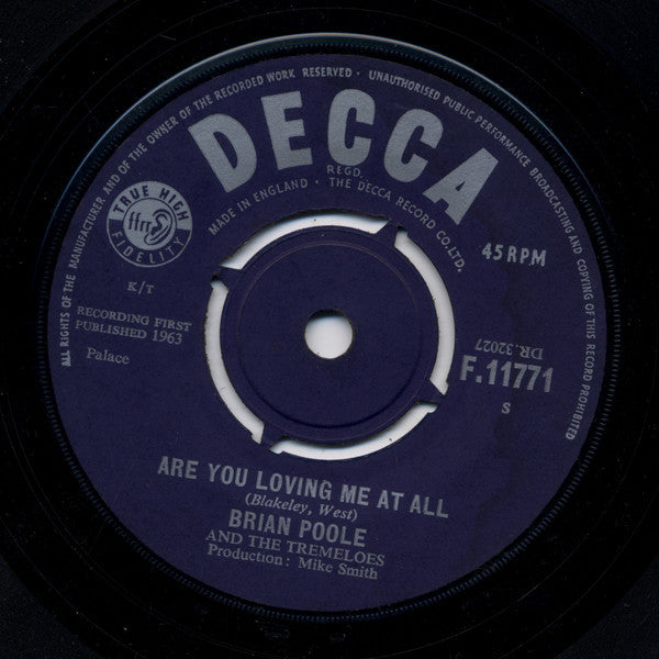 Brian Poole & The Tremeloes : I Can Dance (7", Single)