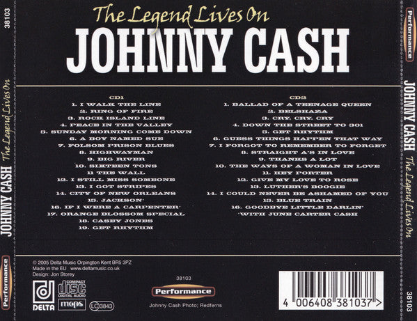 Johnny Cash : The Legend Lives On (2xCD, Comp)