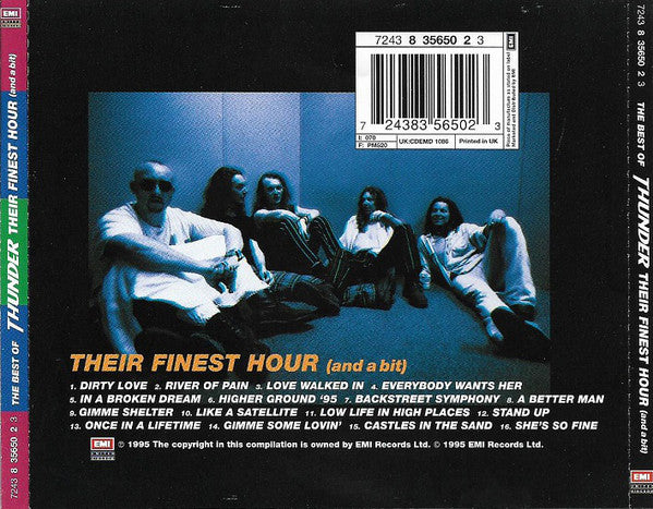 Thunder (3) : The Best Of Thunder - Their Finest Hour (And A Bit) (CD, Album, Comp)