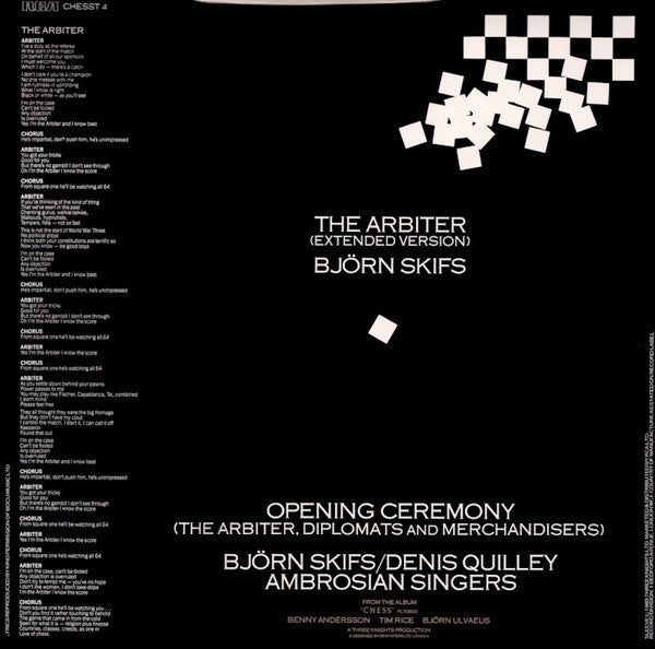 Björn Skifs : The Arbiter (Extended Version) (12", Maxi)