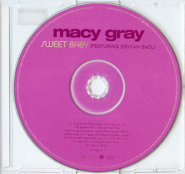 Macy Gray Featuring Erykah Badu : Sweet Baby (CD, Single, Enh)