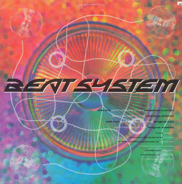 Beatsystem : Don't Hold Back On Love (12")