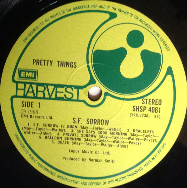 The Pretty Things : S.F. Sorrow And Parachute (2xLP, Comp)