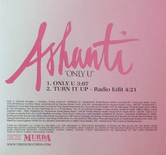 Ashanti - Only U (CD) (Very Good Plus (VG)) - DaddyPop