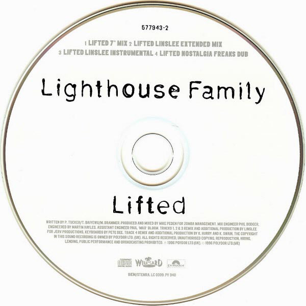 Lighthouse Family : Lifted (CD, Single, RE)