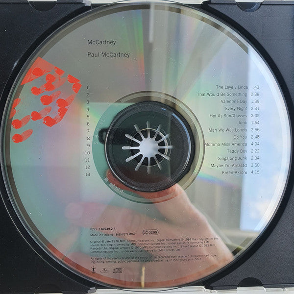 Paul McCartney : McCartney (CD, Album, RE, RM, RP)