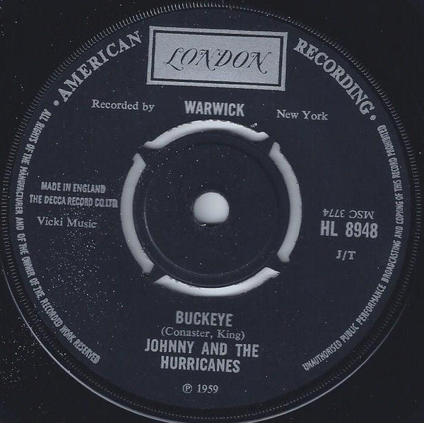 Johnny And The Hurricanes : Red River Rock (7", Single, RE)