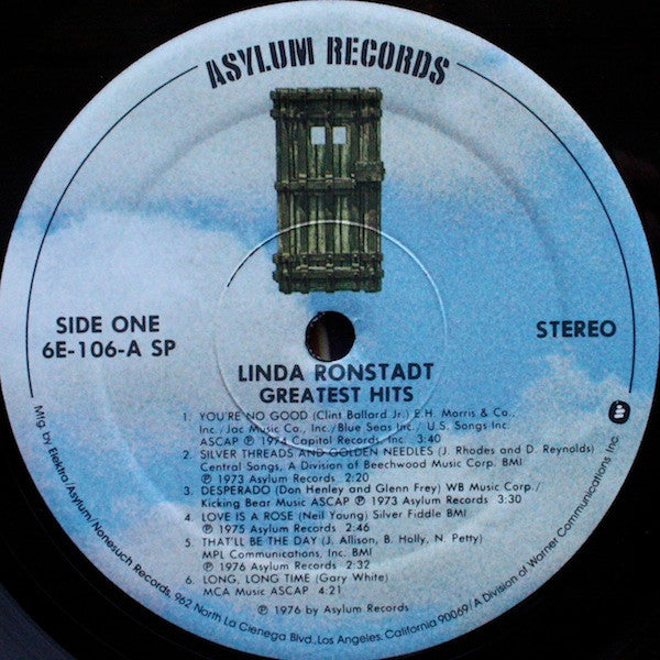 Linda Ronstadt : Greatest Hits (LP, Comp, RE, SP )