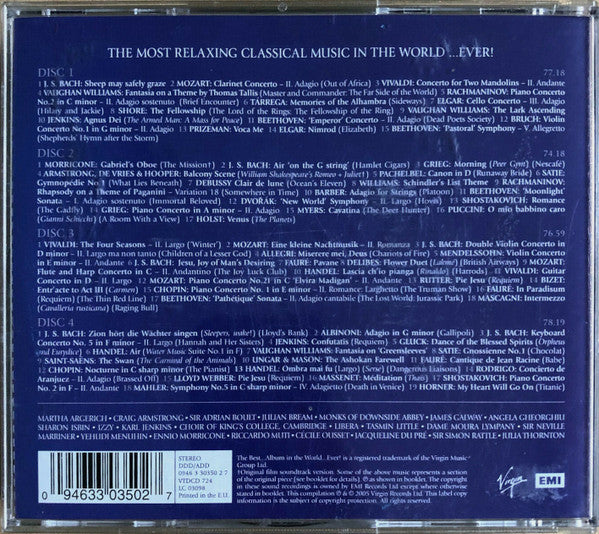 Various : The Most Relaxing Classical Music In The World ...Ever! (4xCD, Comp)