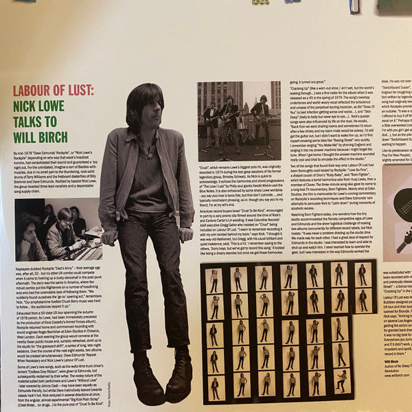 Nick Lowe : Labour Of Lust (LP, Album, RE, Pin)