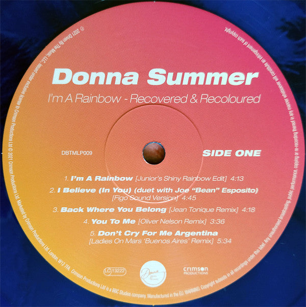 Donna Summer : I'm A Rainbow - Recovered & Recoloured (LP, Album, Blu)