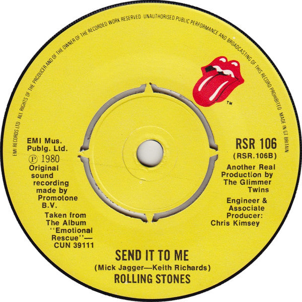 The Rolling Stones : She's So Cold (7", Single)