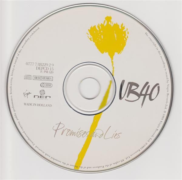 UB40 : Promises And Lies (CD, Album)