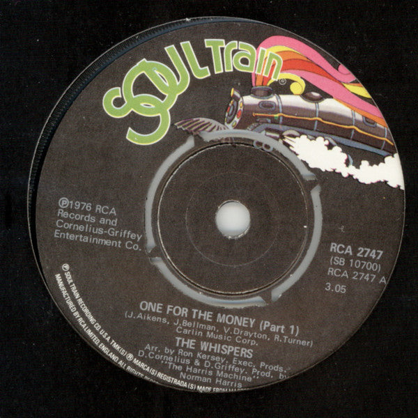 The Whispers : One For The Money (7")