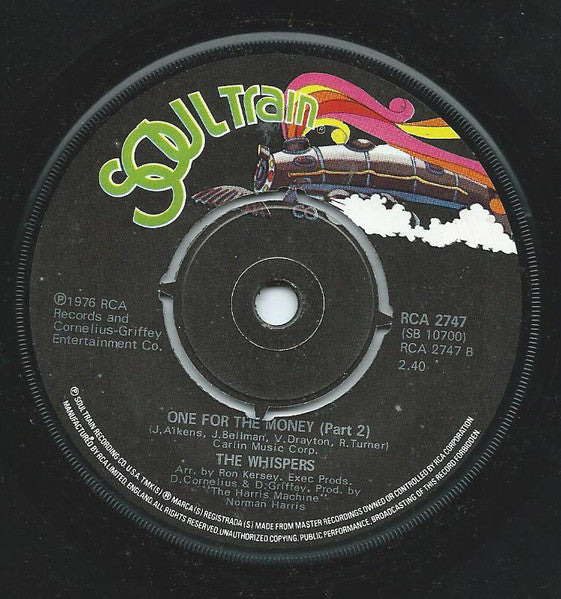 The Whispers : One For The Money (7")