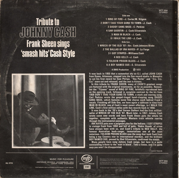 Frank Sheen : Tribute To Johnny Cash (LP)