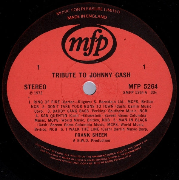 Frank Sheen : Tribute To Johnny Cash (LP)