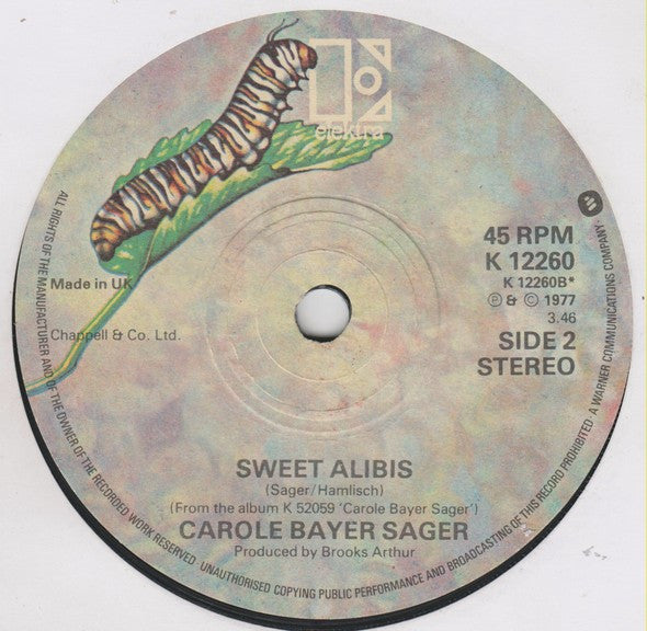 Carole Bayer Sager : Don't Wish Too Hard (7", Single)