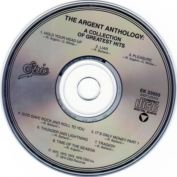 Argent : The Argent Anthology - A Collection Of Greatest Hits (CD, Comp, RE)