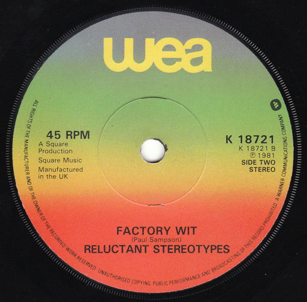 Reluctant Stereotypes : Nightmares (7", Single)