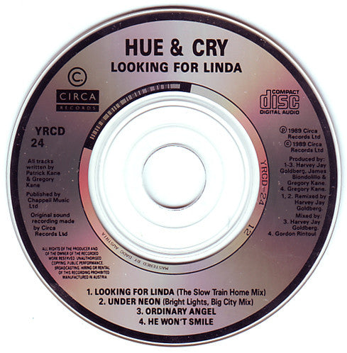 Hue & Cry : Looking For Linda (CD, Mini)