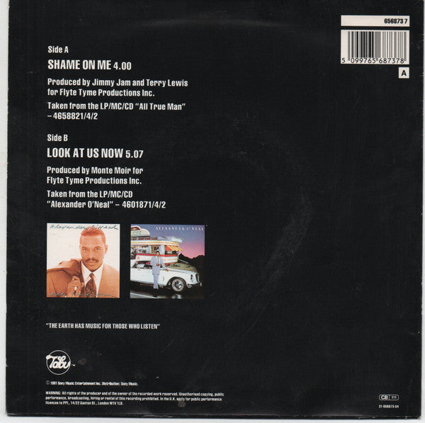 Alexander ONeal - Shame On Me (7) (Near Mint (NM Or M-)) - DaddyPop