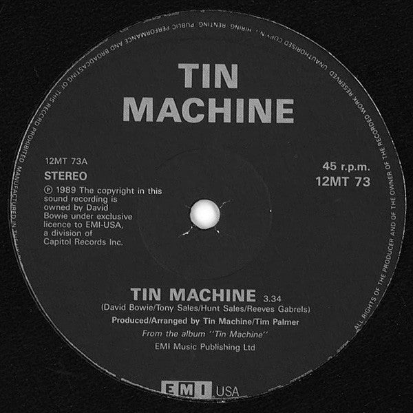 Tin Machine : Maggie's Farm (Live) + Tin Machine (12", Single, Ltd, Pos)