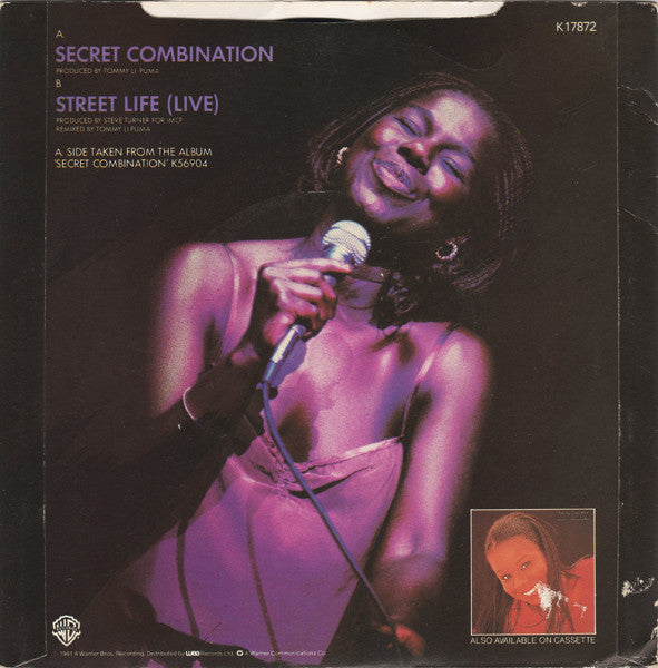 Randy Crawford : Secret Combination / Street Life (Live) (7", Single)