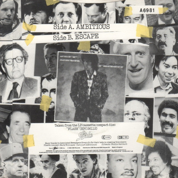 Jeff Beck : Ambitious (7", Single)