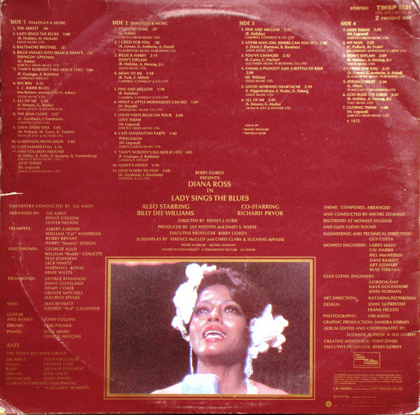 Diana Ross : Lady Sings The Blues (Original Motion Picture Soundtrack) (2xLP, Album)