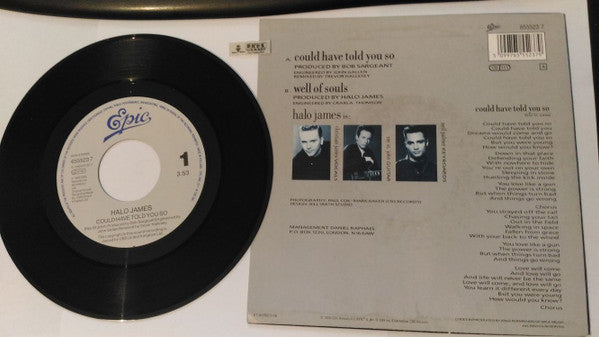 Halo James : Could Have Told You So (7", Single)