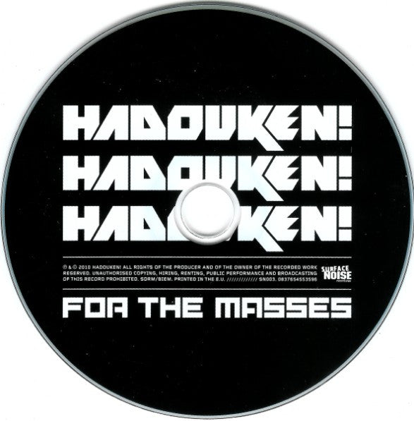 Hadouken! : For The Masses (CD, Album)