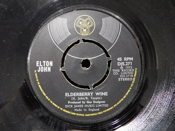 Elton John : Crocodile Rock (7", Single, Kno)