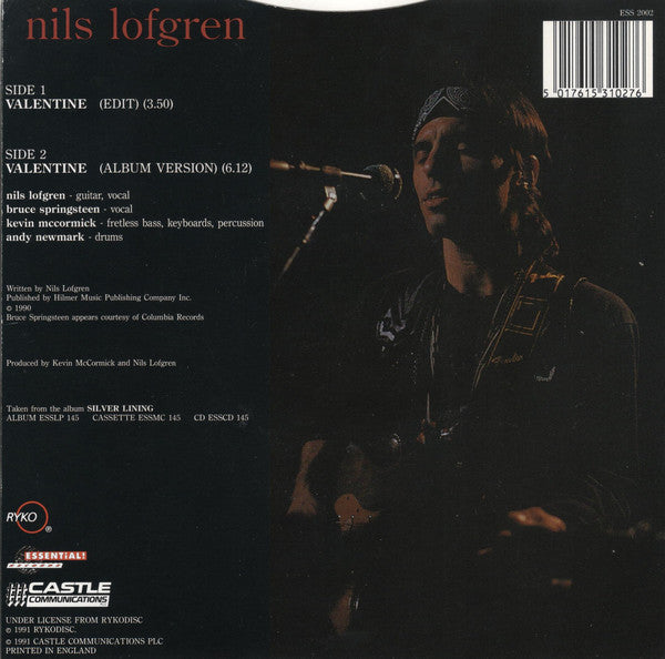 Nils Lofgren : Valentine (7", Single)