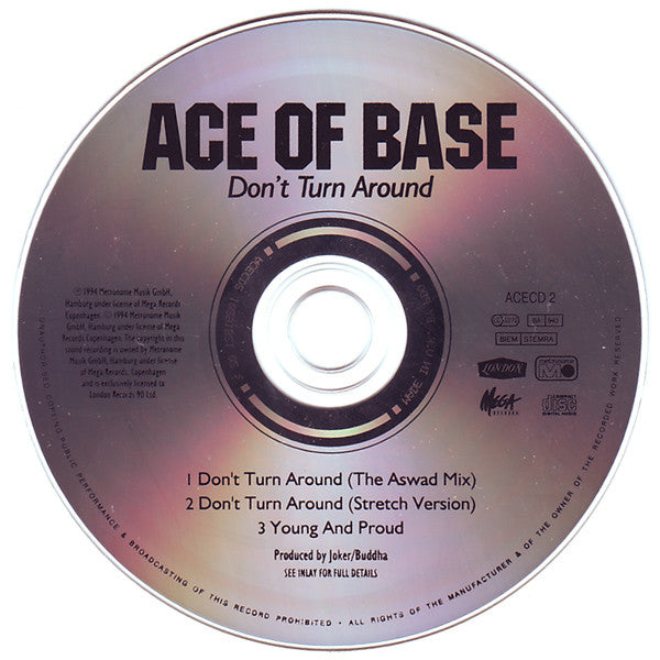 Ace Of Base - Dont Turn Around (The Aswad Mix) (CD) (Very Good Plus (VG)) - DaddyPop