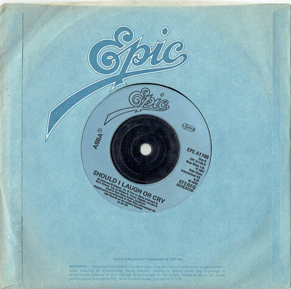 ABBA : One Of Us (7", Single, Inj)