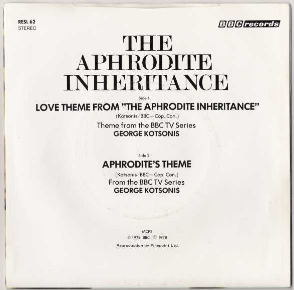 George Kotsonis : Love Theme From "The Aphrodite Inheritance" (7", Single)