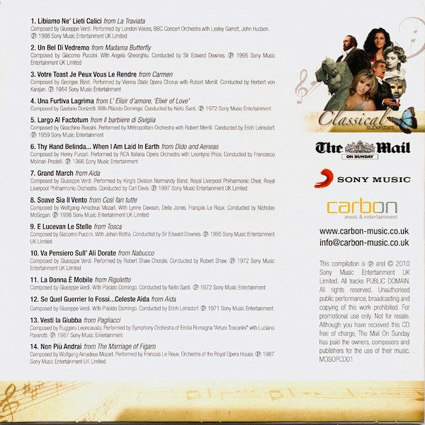 Various : Classical Superstars (CD, Comp, Promo)