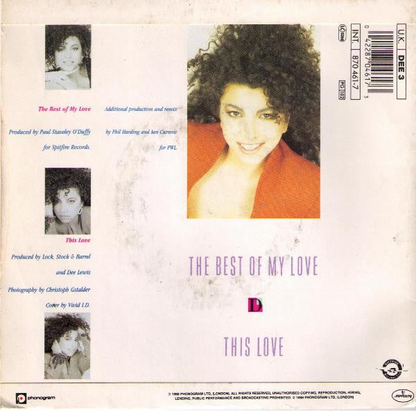 Dee Lewis : The Best Of My Love (7", Single)