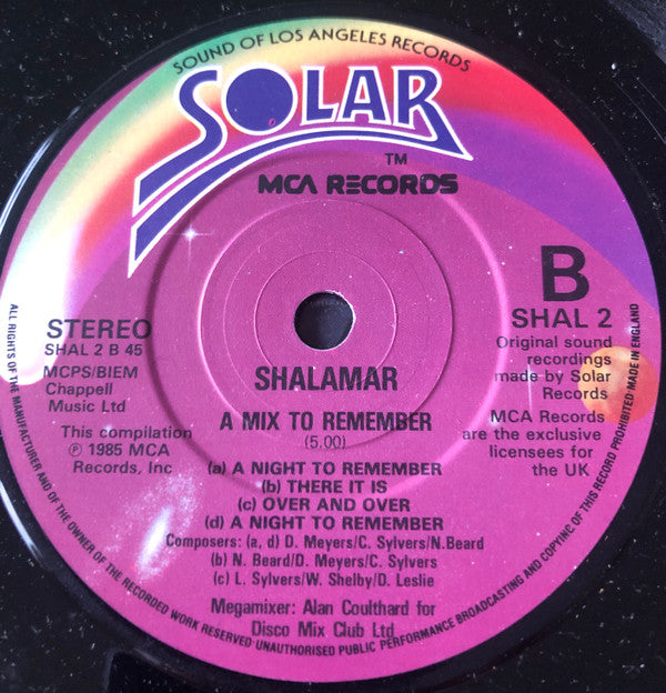 Shalamar : My Girl Loves Me (7")