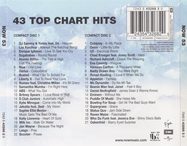 Various : Now That's What I Call Music! 53 (2xCD, Comp)