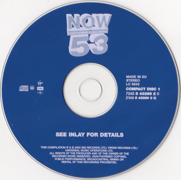 Various : Now That's What I Call Music! 53 (2xCD, Comp)