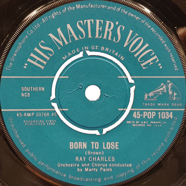 Ray Charles : I Can't Stop Loving You (7", Single, RP)