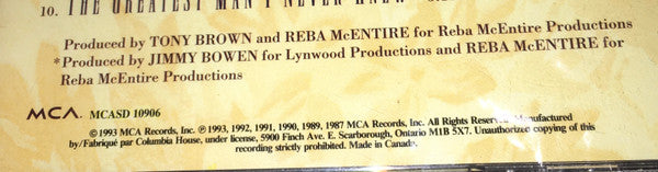 Reba McEntire : Greatest Hits Volume Two (CD, Comp, Col)